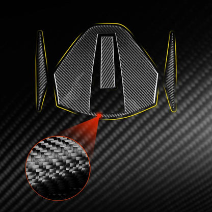 For Chevrolet Corvette C8 4pcs /Set Rear Roof Camera Sticker(Black) - Car Interior Mouldings by buy2fix | Online Shopping UK | buy2fix