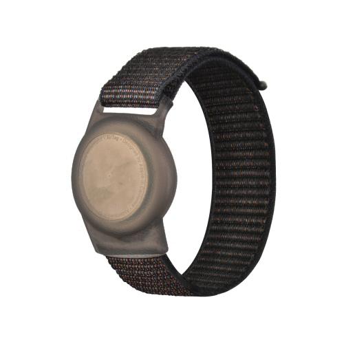 170mm For AirTag Tracker Child Adult Nylon Strap Wristband Protective Case  (Black) - Watch Strap Series by buy2fix | Online Shopping UK | buy2fix
