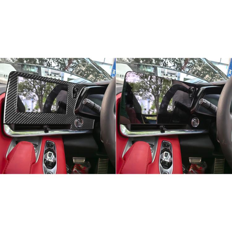 For Chevrolet Corvette C8 Right-Hand Drive Central Control Screen Frame Sticker(Black) - Car Interior Mouldings by buy2fix | Online Shopping UK | buy2fix