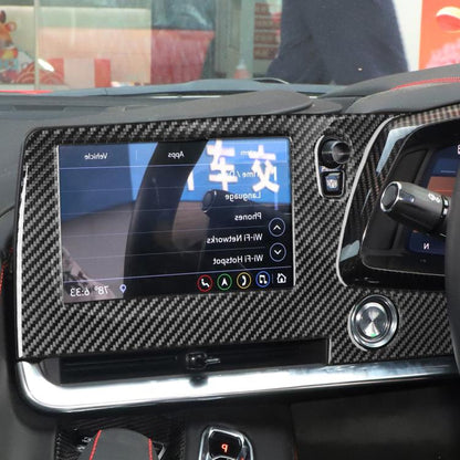 For Chevrolet Corvette C8 Right-Hand Drive Central Control Screen Frame Sticker(Black) - Car Interior Mouldings by buy2fix | Online Shopping UK | buy2fix