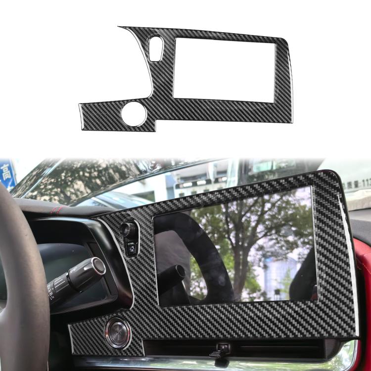 For Chevrolet Corvette C8 Left-Hand Drive Central Control Screen Frame Sticker(Black) - Car Interior Mouldings by buy2fix | Online Shopping UK | buy2fix