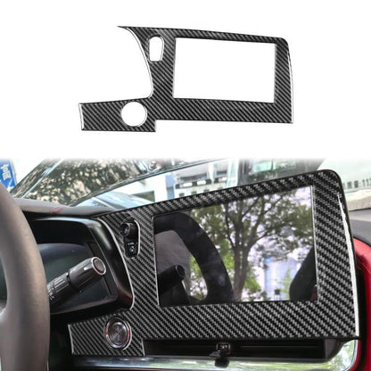 For Chevrolet Corvette C8 Left-Hand Drive Central Control Screen Frame Sticker(Black) - Car Interior Mouldings by buy2fix | Online Shopping UK | buy2fix