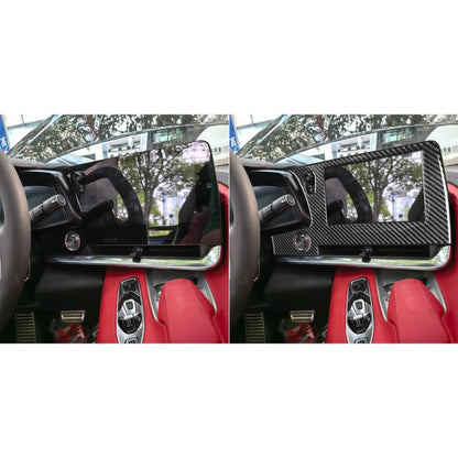 For Chevrolet Corvette C8 Left-Hand Drive Central Control Screen Frame Sticker(Black) - Car Interior Mouldings by buy2fix | Online Shopping UK | buy2fix
