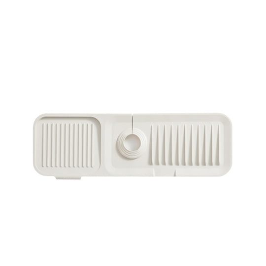 Faucet Silicone Draining Mat Anti-splash Kitchen Sink Non-slip Soap Mat, Size: Extra Large(Beige)
