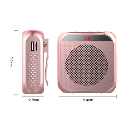 S17 Mini Portable Tour Guide Teaching Loudspeaker with Screen Display(Bright White) - Loudspeaker by buy2fix | Online Shopping UK | buy2fix