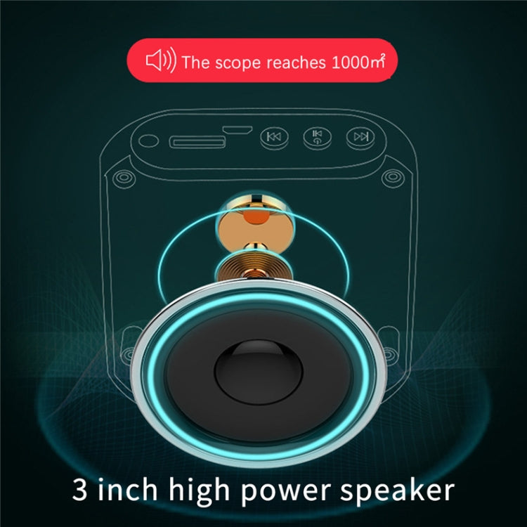 S17 Mini Portable Tour Guide Teaching Loudspeaker with Screen Display(Cool Black) - Loudspeaker by buy2fix | Online Shopping UK | buy2fix