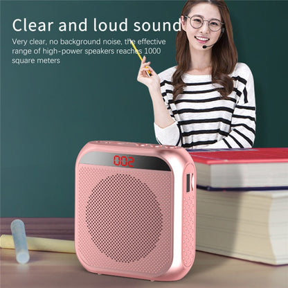 S17 Mini Portable Tour Guide Teaching Loudspeaker with Screen Display(Cool Black) - Loudspeaker by buy2fix | Online Shopping UK | buy2fix