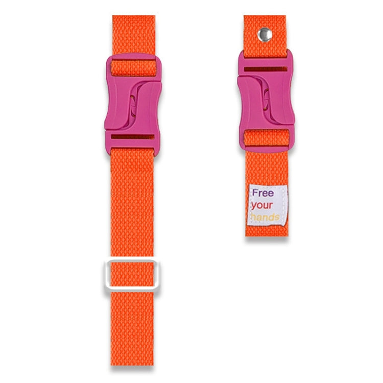 2PCS Crossbody Adjustable Phone Strap Phone Case Camera Bag Lanyard(Orange) - Lanyards & Wrist Straps by buy2fix | Online Shopping UK | buy2fix