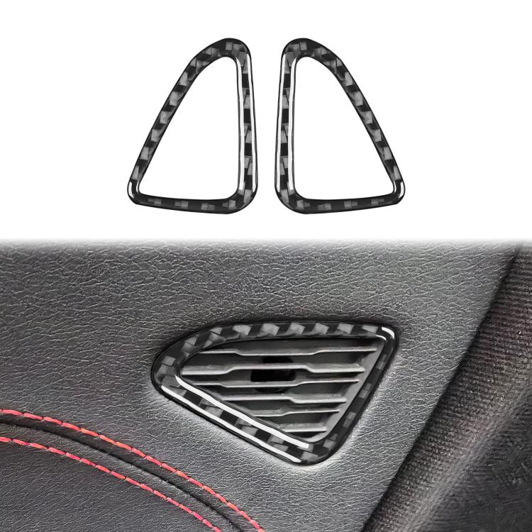 For Chevrolet Corvette C8 2pcs/Set Car Door Air Vent Sticker(Black) - Car Interior Mouldings by buy2fix | Online Shopping UK | buy2fix