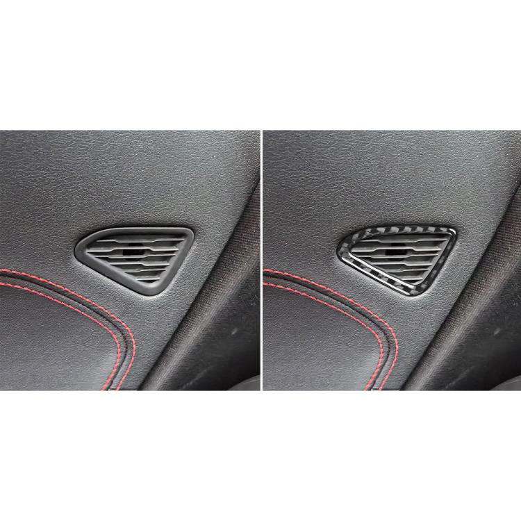 For Chevrolet Corvette C8 2pcs/Set Car Door Air Vent Sticker(Black) - Car Interior Mouldings by buy2fix | Online Shopping UK | buy2fix