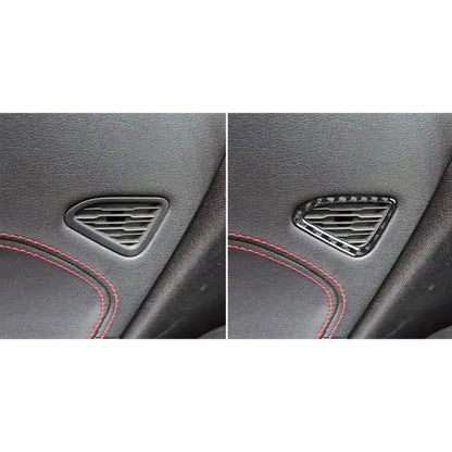 For Chevrolet Corvette C8 2pcs/Set Car Door Air Vent Sticker(Black) - Car Interior Mouldings by buy2fix | Online Shopping UK | buy2fix