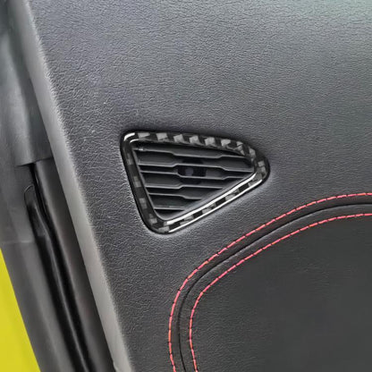 For Chevrolet Corvette C8 2pcs/Set Car Door Air Vent Sticker(Black) - Car Interior Mouldings by buy2fix | Online Shopping UK | buy2fix