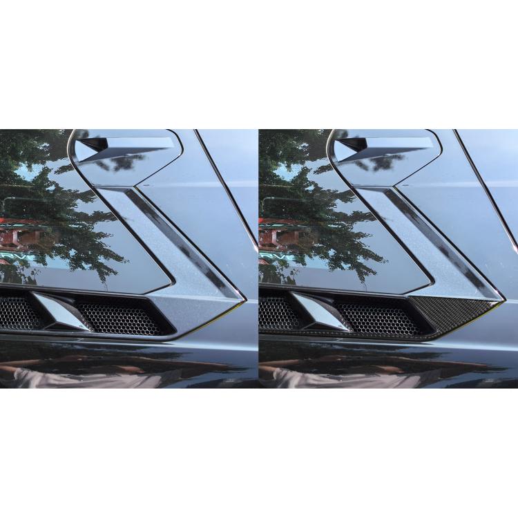 For Chevrolet Corvette C8 4pcs /Set Roof Engine Vent Sticker(Black) - Car Interior Mouldings by buy2fix | Online Shopping UK | buy2fix
