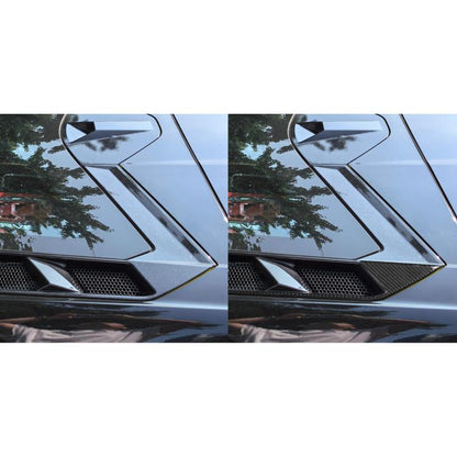For Chevrolet Corvette C8 4pcs /Set Roof Engine Vent Sticker(Black) - Car Interior Mouldings by buy2fix | Online Shopping UK | buy2fix
