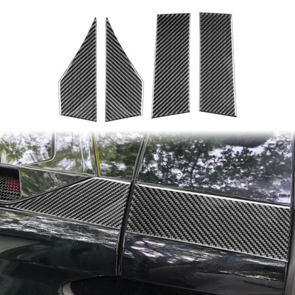 For Chevrolet Corvette C8 4pcs /Set Roof Both Sides Decorative Stickers(Black) - Car Interior Mouldings by buy2fix | Online Shopping UK | buy2fix