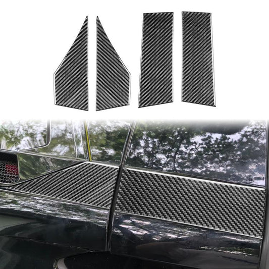 For Chevrolet Corvette C8 4pcs /Set Roof Both Sides Decorative Stickers(Black) - Car Interior Mouldings by buy2fix | Online Shopping UK | buy2fix