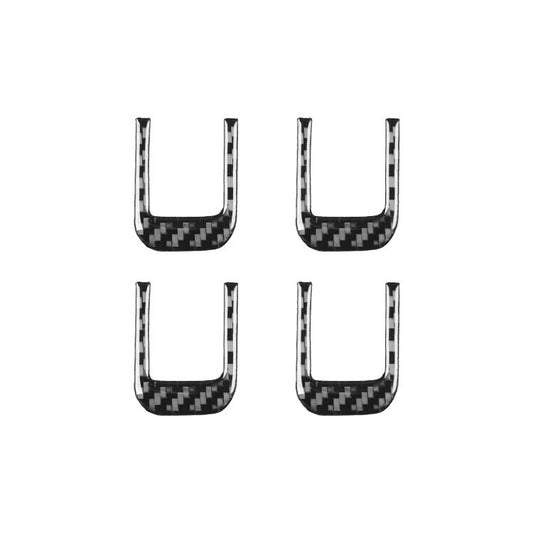 For Chevrolet Corvette C8 4pcs /Set Sun Visor Decorative Sticker(Black) - Car Interior Mouldings by buy2fix | Online Shopping UK | buy2fix