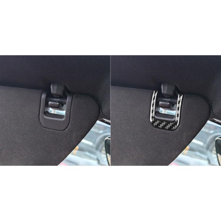 For Chevrolet Corvette C8 4pcs /Set Sun Visor Decorative Sticker(Black) - Car Interior Mouldings by buy2fix | Online Shopping UK | buy2fix