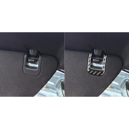 For Chevrolet Corvette C8 4pcs /Set Sun Visor Decorative Sticker(Black) - Car Interior Mouldings by buy2fix | Online Shopping UK | buy2fix