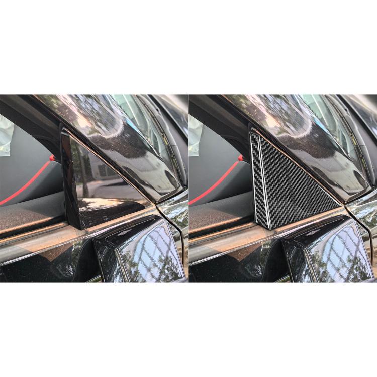 For Chevrolet Corvette C8 4pcs /Set External A-Pillar Decorative Sticker(Black) - Car Interior Mouldings by buy2fix | Online Shopping UK | buy2fix