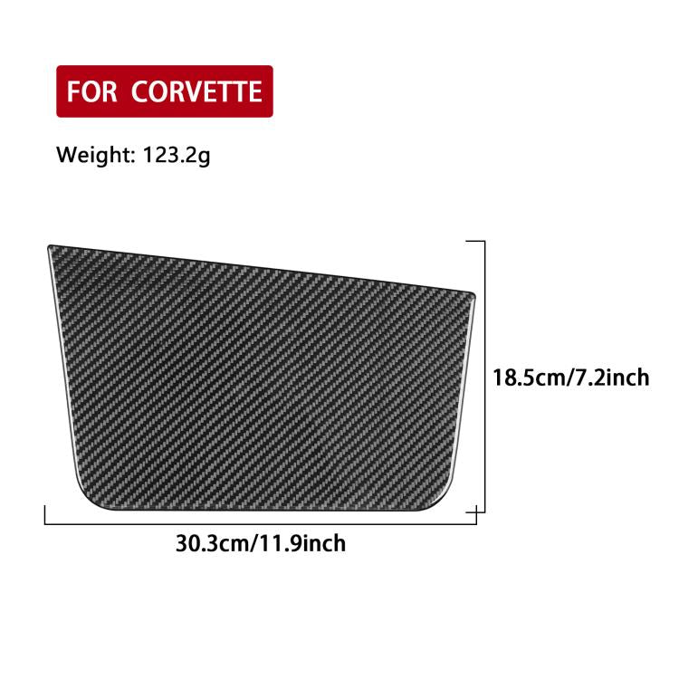For Chevrolet Corvette C8 Left-Hand Drive Passenger Panel Sticker(Black) - Car Interior Mouldings by buy2fix | Online Shopping UK | buy2fix