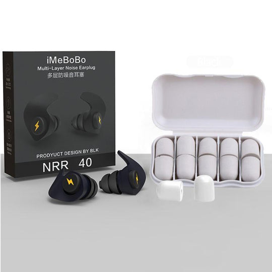 Anti-noise Sleep Earplugs Soundproof Earplugs(Black)
