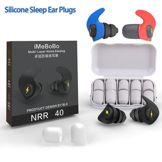Anti-noise Sleep Earplugs Soundproof Earplugs(Black) - Ear Care Tools by buy2fix | Online Shopping UK | buy2fix