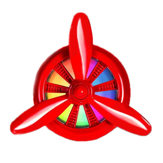 Car Air Outlet Perfume Aromatherapy Swivel Fan With Light(Red) - Air Freshener by buy2fix | Online Shopping UK | buy2fix