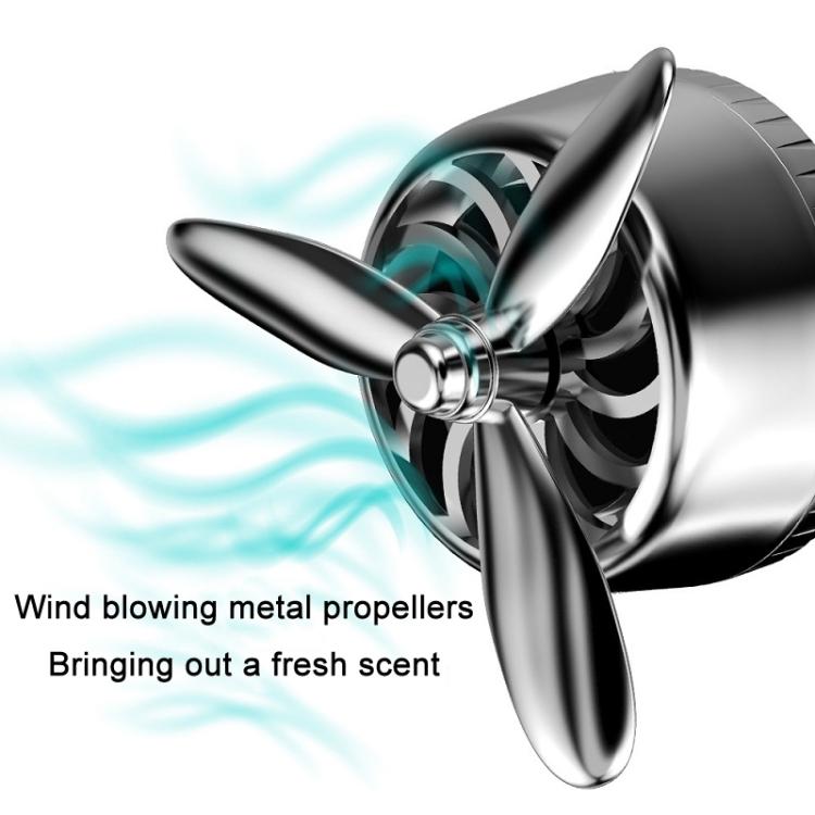 Car Air Outlet Perfume Aromatherapy Swivel Fan With Light(Red) - Air Freshener by buy2fix | Online Shopping UK | buy2fix
