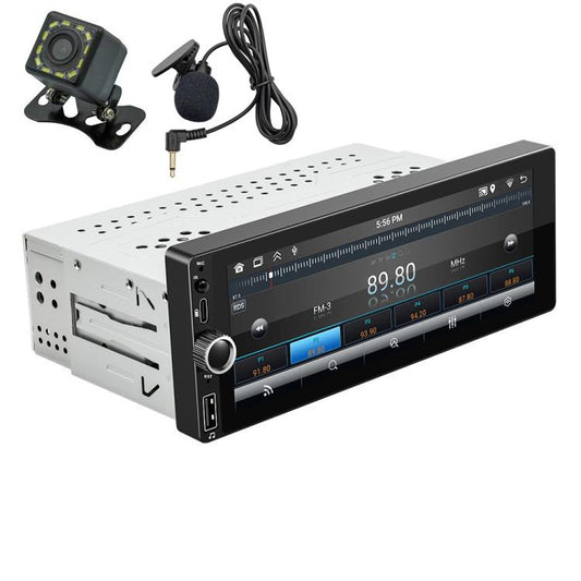 Car Radio Wireless Bluetooth Hands-Free Android Navigation, Memory: 1+32G(With Camera+Microphone) - Car MP3 & MP4 & MP5 by buy2fix | Online Shopping UK | buy2fix