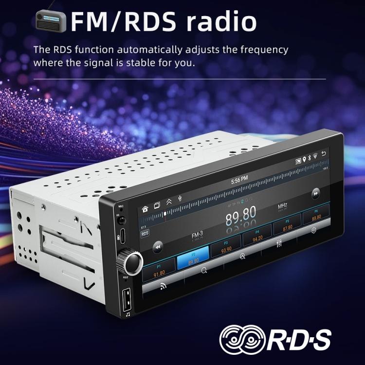 Car Radio Wireless Bluetooth Hands-Free Android Navigation, Memory: 1+32G(With Camera+Microphone) - Car MP3 & MP4 & MP5 by buy2fix | Online Shopping UK | buy2fix