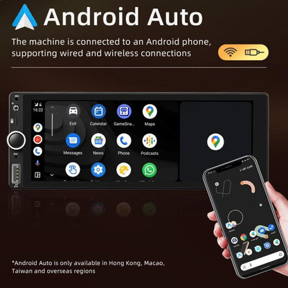 Car Radio Wireless Bluetooth Hands-Free Android Navigation, Memory: 2+32G(With Camera+Microphone) - Car MP3 & MP4 & MP5 by buy2fix | Online Shopping UK | buy2fix