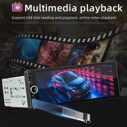 Car Radio Wireless Bluetooth Hands-Free Android Navigation, Memory: 2+32G(With Camera+Microphone) - Car MP3 & MP4 & MP5 by buy2fix | Online Shopping UK | buy2fix