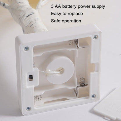 SJ-SD054 LED Valentine Day Rose Indoor Party Decoration Lights(Brown Bottom Milk White) by buy2fix