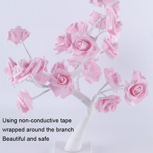 SJ-SD042 Rose Tree LED Christmas Party Decoration Light, Style: Non-detachable Base(Warm White) - Christmas Decoration Lamps by buy2fix | Online Shopping UK | buy2fix