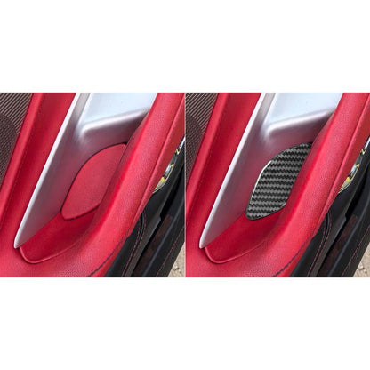 For Chevrolet Corvette C8 2pcs /Set Inner Door Bowl Sticker(Black) - Car Interior Mouldings by buy2fix | Online Shopping UK | buy2fix