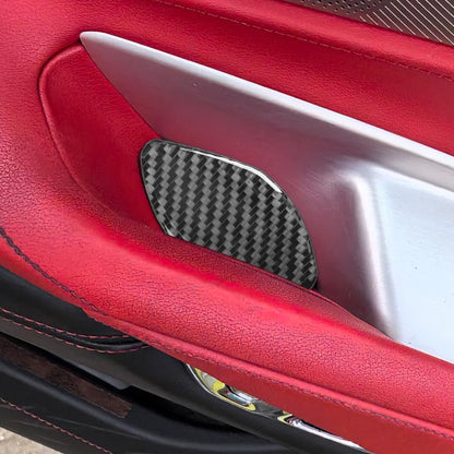 For Chevrolet Corvette C8 2pcs /Set Inner Door Bowl Sticker(Black) - Car Interior Mouldings by buy2fix | Online Shopping UK | buy2fix