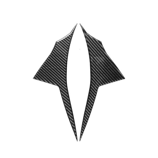 For Chevrolet Corvette C8 2pcs /Set Car Door Decorative Sticker(Black) - Car Interior Mouldings by buy2fix | Online Shopping UK | buy2fix