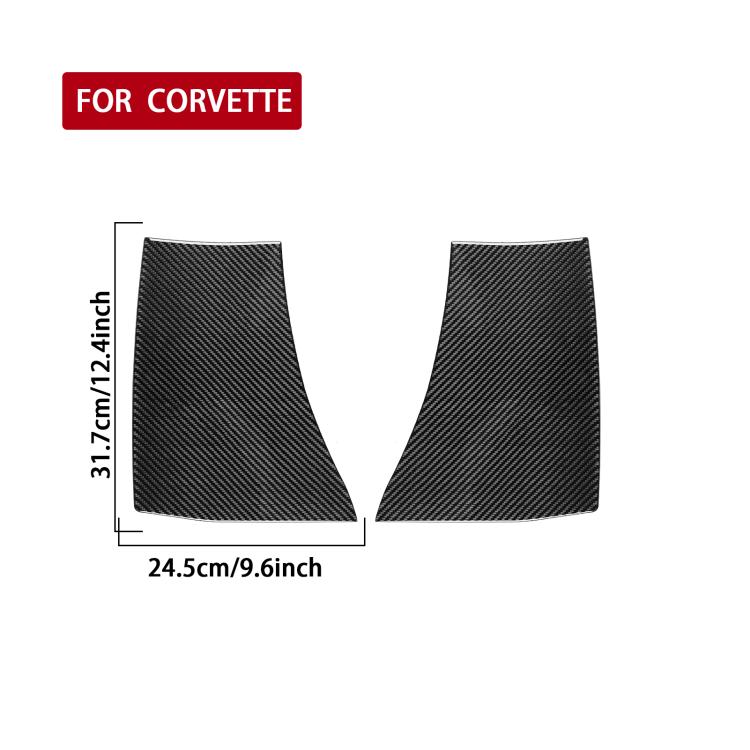 For Chevrolet Corvette C8 2pcs /Set Body Exhaust Port Sticker(Black) - Car Interior Mouldings by buy2fix | Online Shopping UK | buy2fix