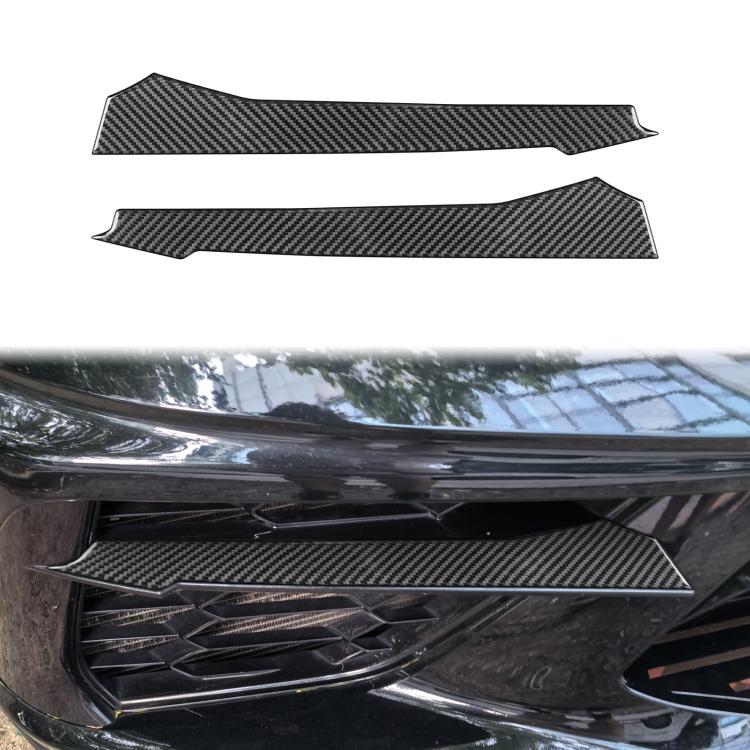For Chevrolet Corvette C8 2pcs /Set Front Vent Sticker(Black) - Car Interior Mouldings by buy2fix | Online Shopping UK | buy2fix