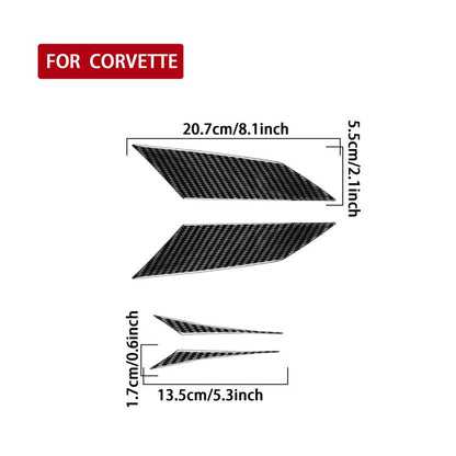For Chevrolet Corvette C8 4pcs /Set Taillight Both Sides Decorative Stickers(Black) - Car Interior Mouldings by buy2fix | Online Shopping UK | buy2fix