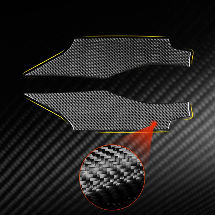 For Chevrolet Corvette C8 2pcs /Set Door Panel Decorative Sticker(Black) - Car Interior Mouldings by buy2fix | Online Shopping UK | buy2fix