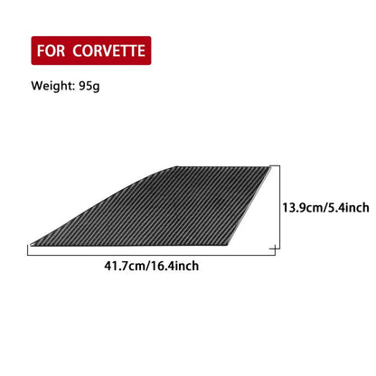 For Chevrolet Corvette C8 Right-Hand Drive Front Storage Vent Sticker(Black) - Car Interior Mouldings by buy2fix | Online Shopping UK | buy2fix