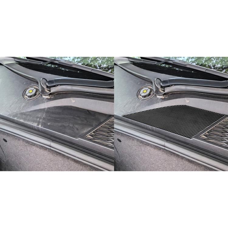 For Chevrolet Corvette C8 Right-Hand Drive Front Storage Vent Sticker(Black) - Car Interior Mouldings by buy2fix | Online Shopping UK | buy2fix