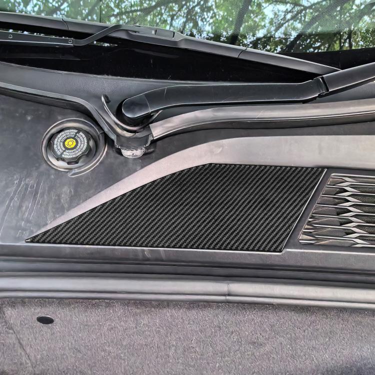 For Chevrolet Corvette C8 Right-Hand Drive Front Storage Vent Sticker(Black) - Car Interior Mouldings by buy2fix | Online Shopping UK | buy2fix