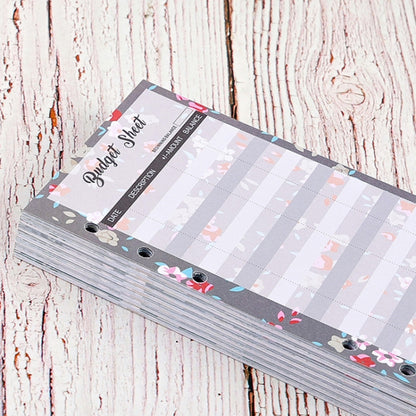 60 Sheets Cash Budget Card Loose-leaf Bookkeeping Replacement Core(Fruits) - Notebooks by buy2fix | Online Shopping UK | buy2fix