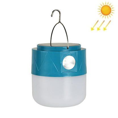 105 Solar Rechargeable LED Bulb Light Camping Light Emergency Light with Flashlight Function(Blue) by buy2fix