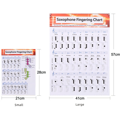 Coated Paper Saxophone Fingering Chord Diagrams Saxophone Practice Figure(Small) - Other Accessories by buy2fix | Online Shopping UK | buy2fix