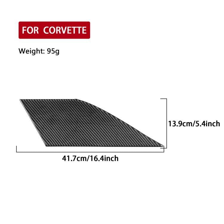 For Chevrolet Corvette C8 Left-Hand Drive Front Storage Vent Sticker(Black) - Car Interior Mouldings by buy2fix | Online Shopping UK | buy2fix