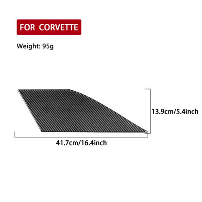 For Chevrolet Corvette C8 Left-Hand Drive Front Storage Vent Sticker(Black) - Car Interior Mouldings by buy2fix | Online Shopping UK | buy2fix